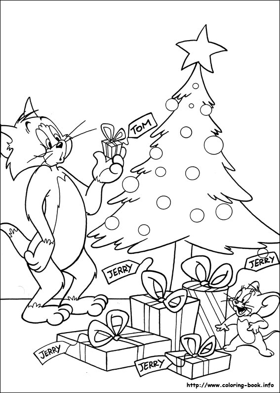 Tom and Jerry coloring picture